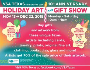 VSA Texas 10th Anniversary Holiday Art & Gift Show