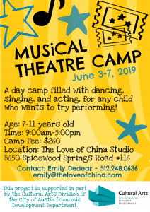 The Love of China Musical Theatre Camp