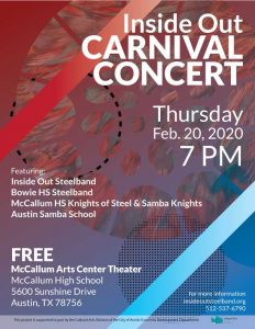Inside Out Steelband's 2020 Carnival Concert
