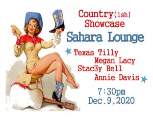 Country(ish) Showcase at Sahara Lounge