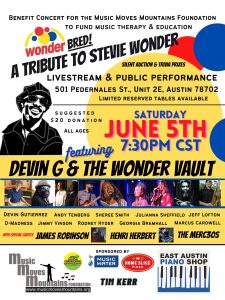 MMMF Benefit Concert & Livestream: Tribute to Stevie Wonder with Devin G & the Wonder Vault