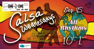 Salsa Wednesdays with All Rhythms at One2One