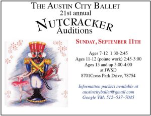Austin City Ballet Nutcracker Auditions