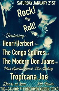 Henri Herbert, The Conga Squires, The Modern Don Juans, DJ Tropicana Joe