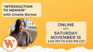 “Introduction to Memoir” with Cinelle Barnes