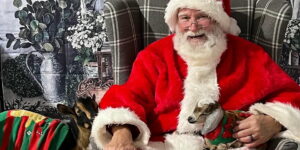 Holiday Goat Cuddles and Brews with Santa