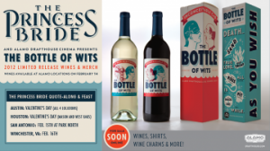 Alamo Drafthouse Unveils Signature Wine Line: "The Bottle of Wits"