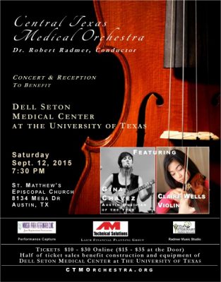 Medical Orchestra Concert to Benefit Dell Seton Medical Center