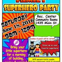 Family Superhero Party