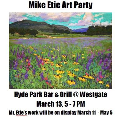 Hyde Park Bar & Grill Art Party for Mike Etie